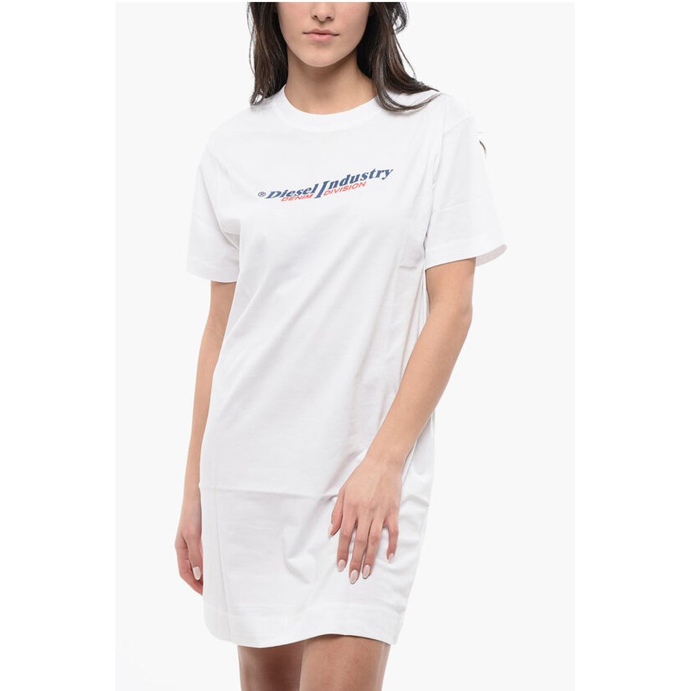 Cotton D-EGOR Tee Dress with Embossed Print