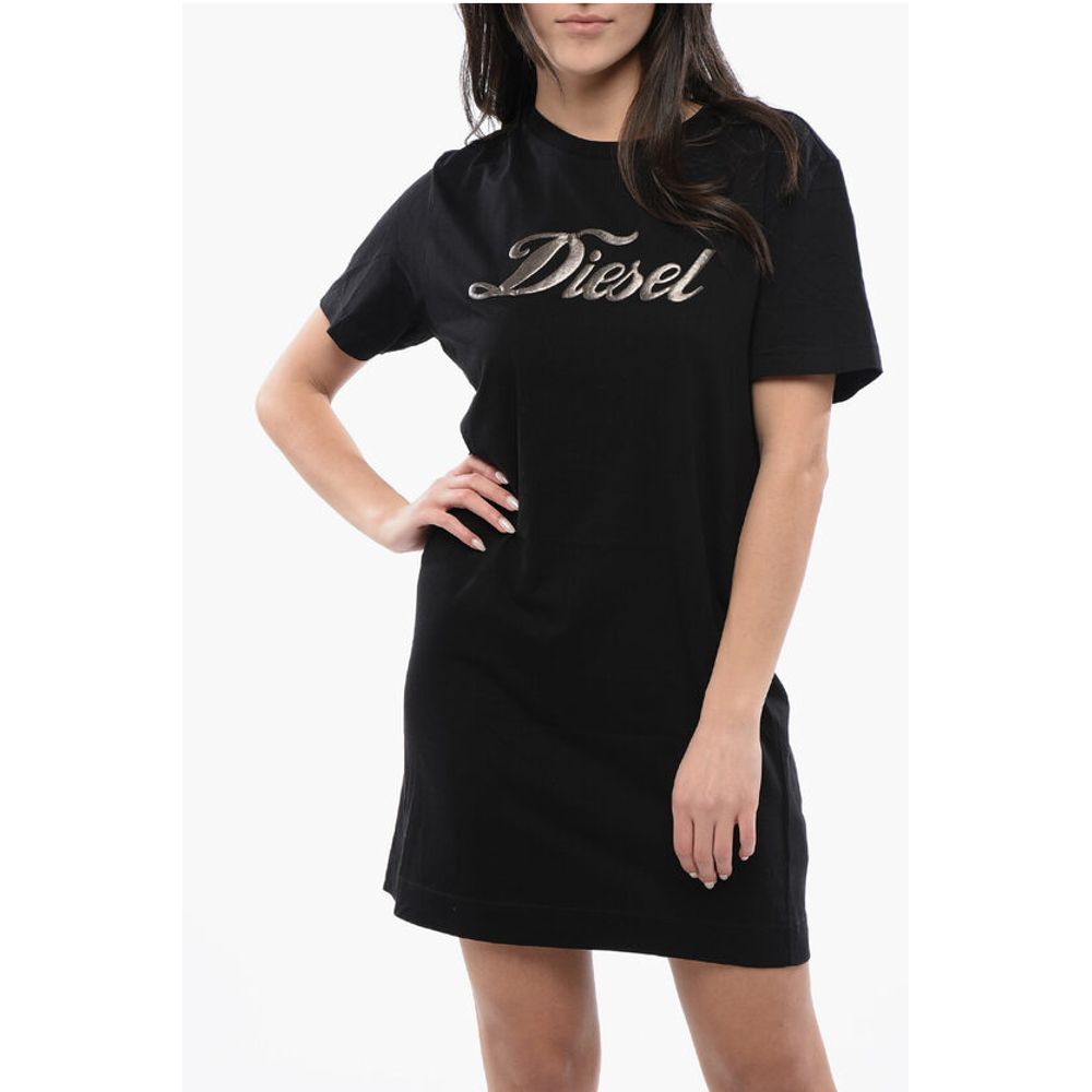 Cotton D-EGOR Tee Dress with Embossed Logo