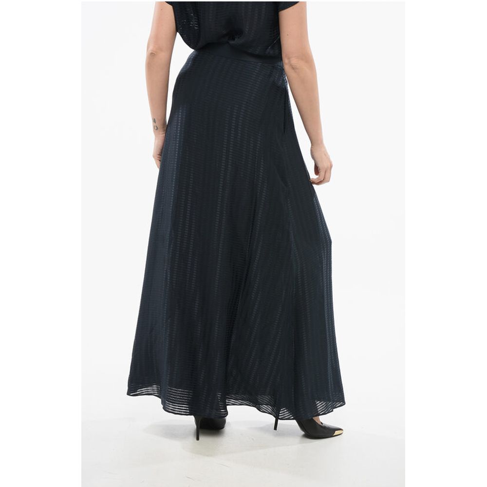 EMPORIO Maxi Skirt with Satin Motif