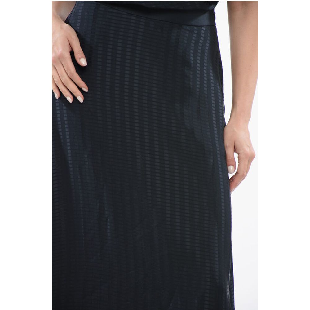 EMPORIO Maxi Skirt with Satin Motif