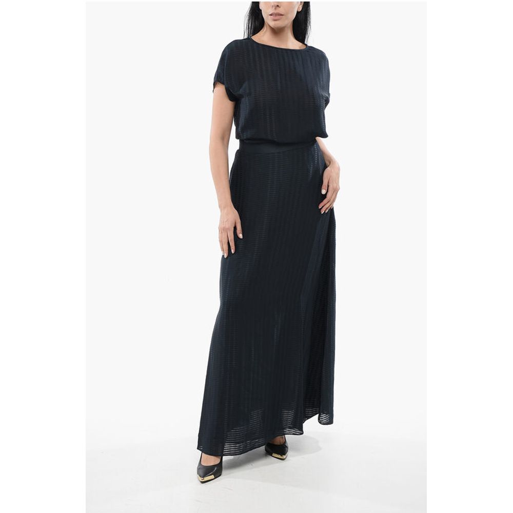EMPORIO Maxi Skirt with Satin Motif