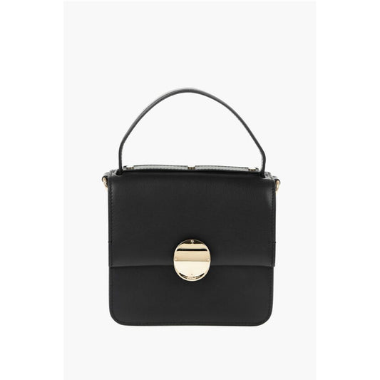 Leather Crossbody Bag with Golden-Effect Chain