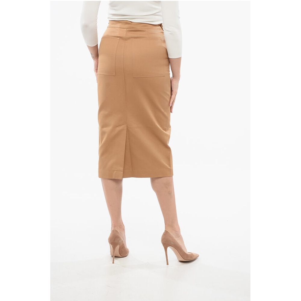 SFILATA Side Buttoned CRESTA Cotton A-Line Skirt