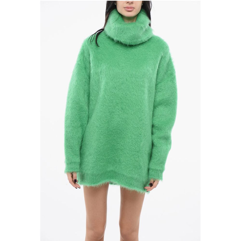 Turtleneck Mohair Blend Pull-Dress