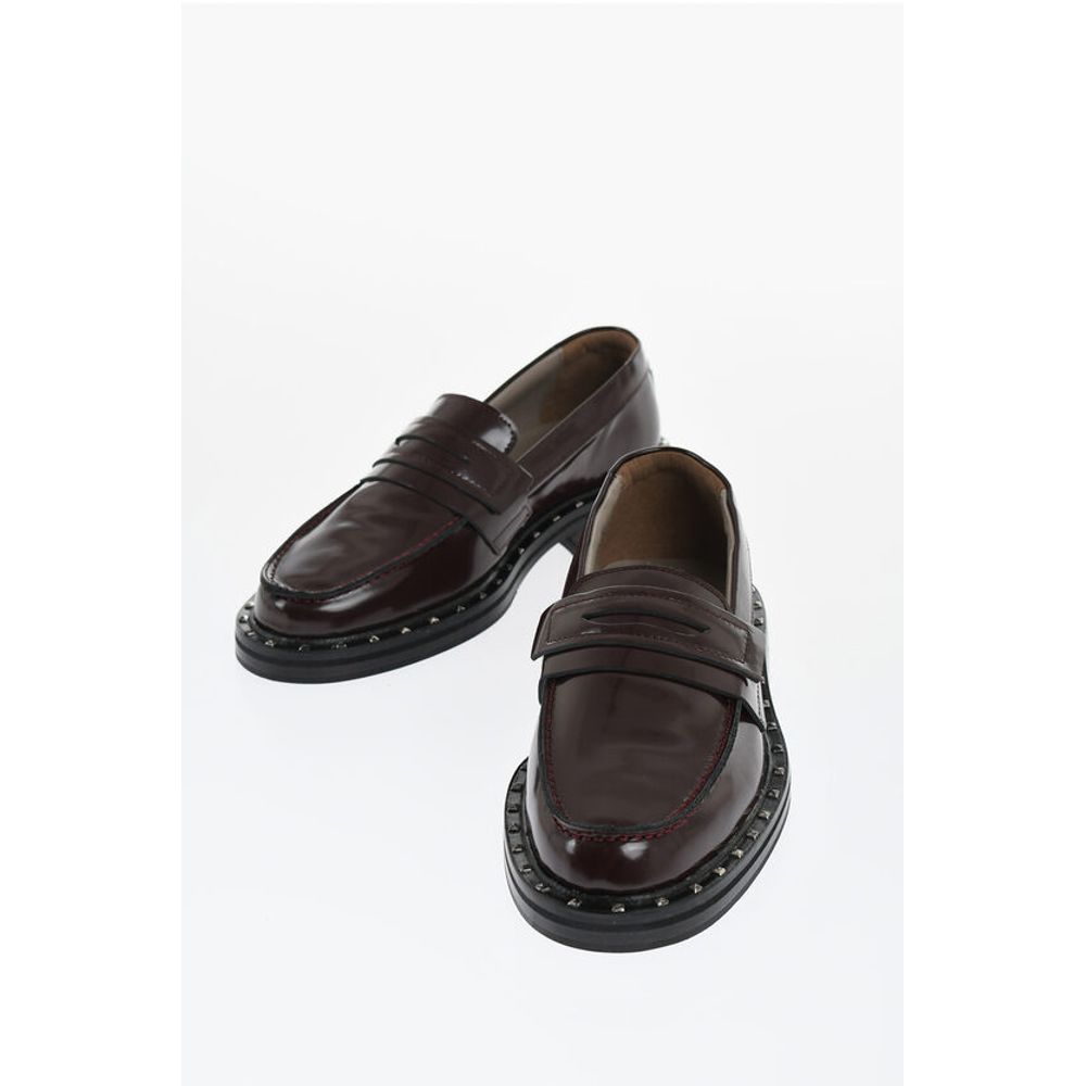 Patent Leather DALIAS Penny Loafers with Studs