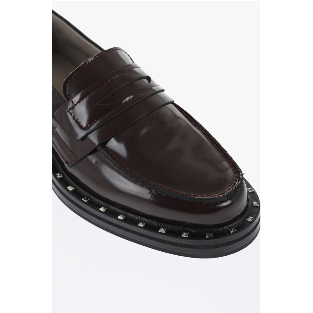 Patent Leather DALIAS Penny Loafers with Studs