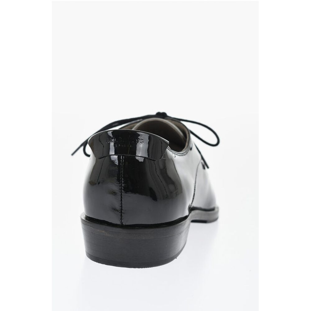 Vinyl Two-Toned Leather Derby Shoes