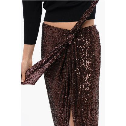 Sequined Skirt With Knotted Detail