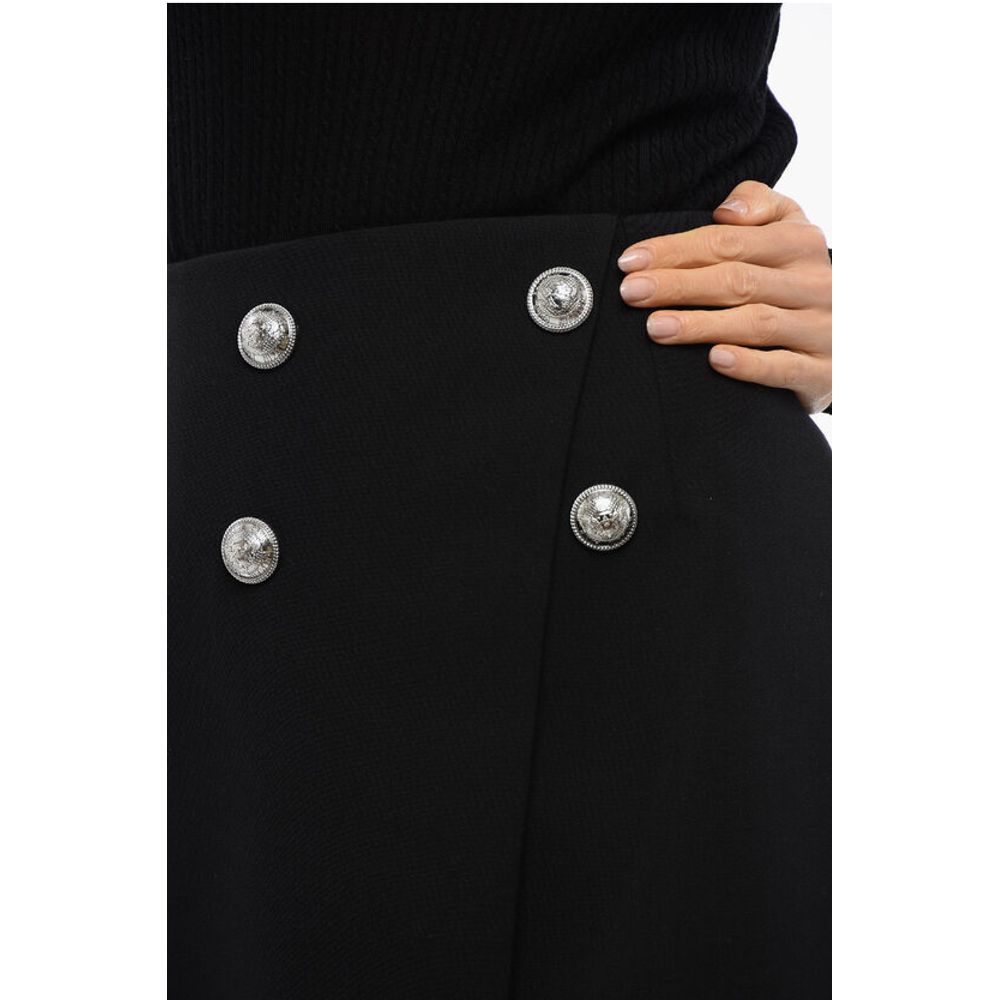 Wrapped Skirt With Jewel Buttons