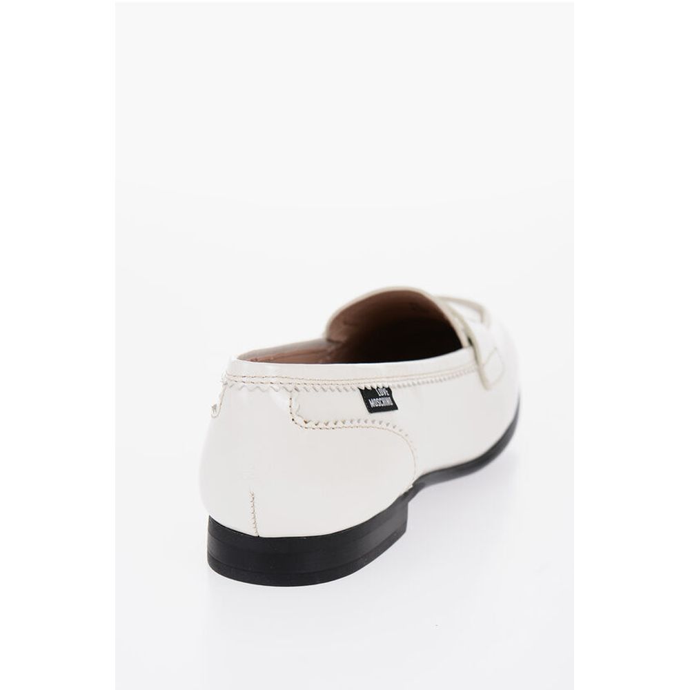 LOVE Patent Leather COLLEGE Penny Loafers with Round Toe