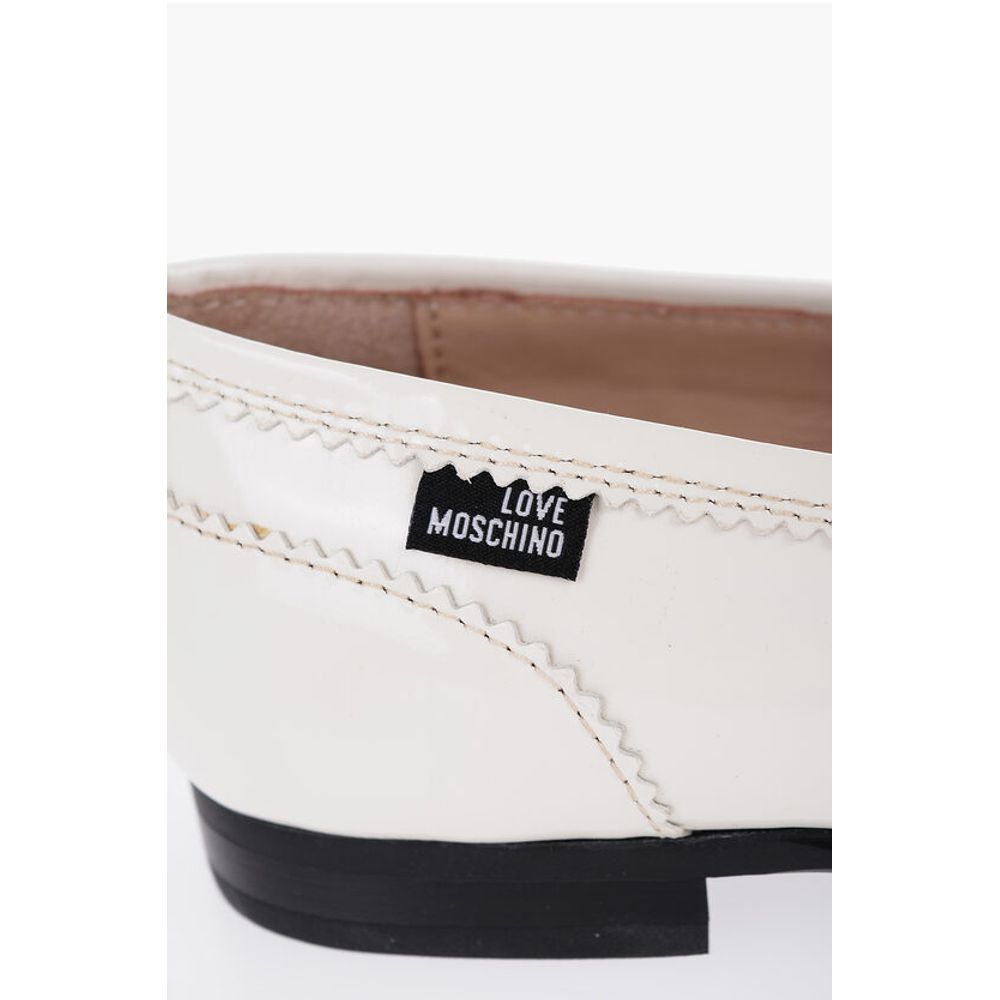 LOVE Patent Leather COLLEGE Penny Loafers with Round Toe
