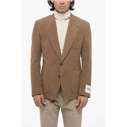 Single-Breasted Blazer With Silk Lining