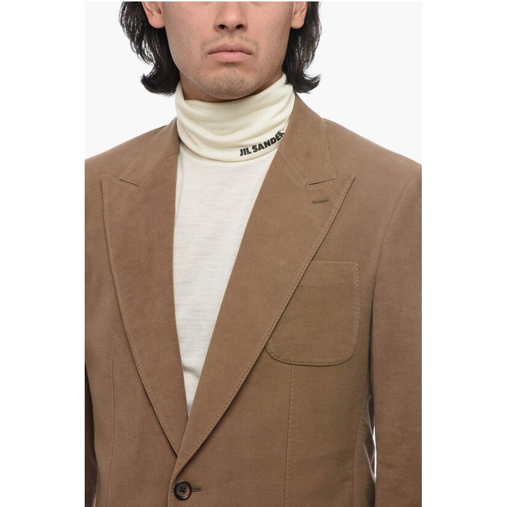 Single-Breasted Blazer With Silk Lining
