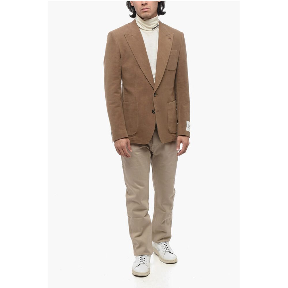 Single-Breasted Blazer With Silk Lining