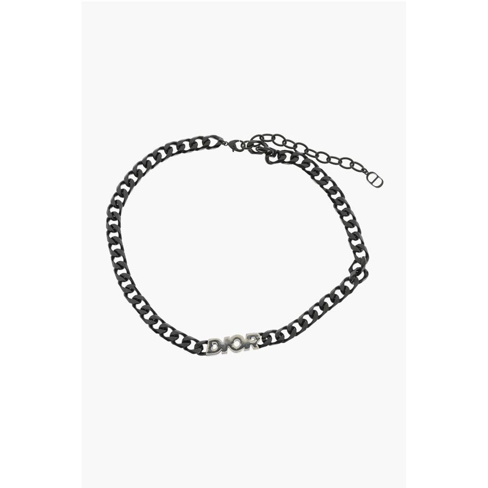 Black Finishing DIOR ITALIC Necklace