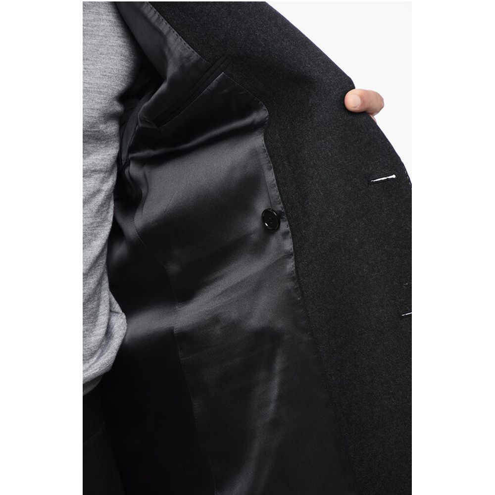 TAILORED Wool Double-Breasted Blazer with Peak Lapel