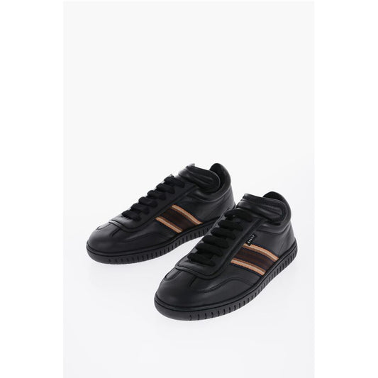 Hammered Leather Loafers With Contrasting Bands