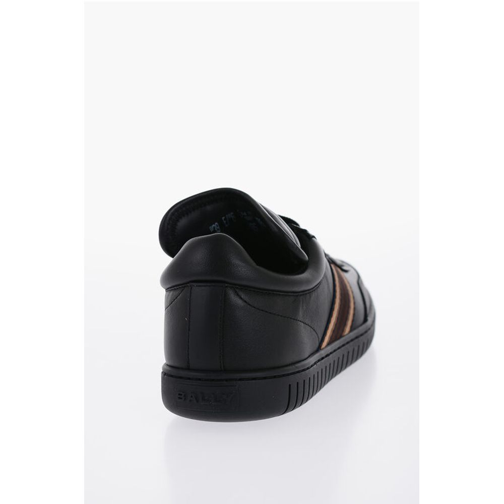 Hammered Leather Loafers With Contrasting Bands