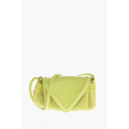 Leather BEAK Bag with Rhinestone Application