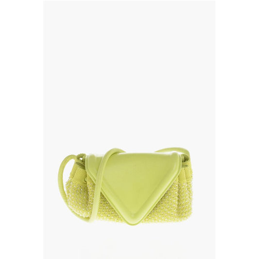 Leather BEAK Bag with Rhinestone Application