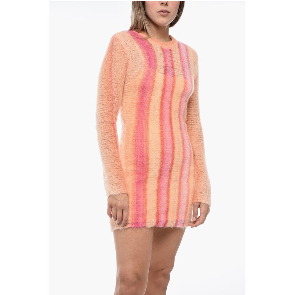 Brushed Effect M-IKI Mini Dress
