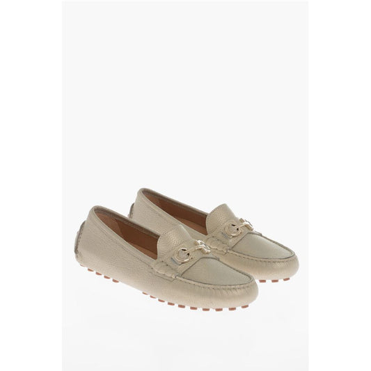 Hammered Leather ODILIA Loafer with Clamp