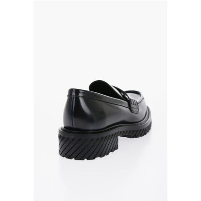 Leather COMBAT Penny Loafers with Carrion Sole