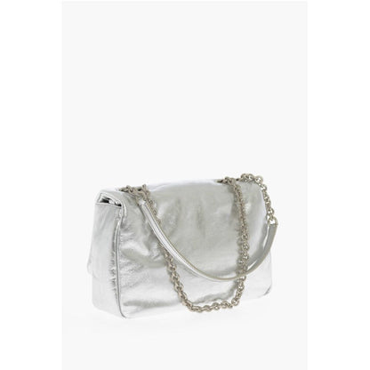 Metallic Leather JITNEY Crossbody Bag