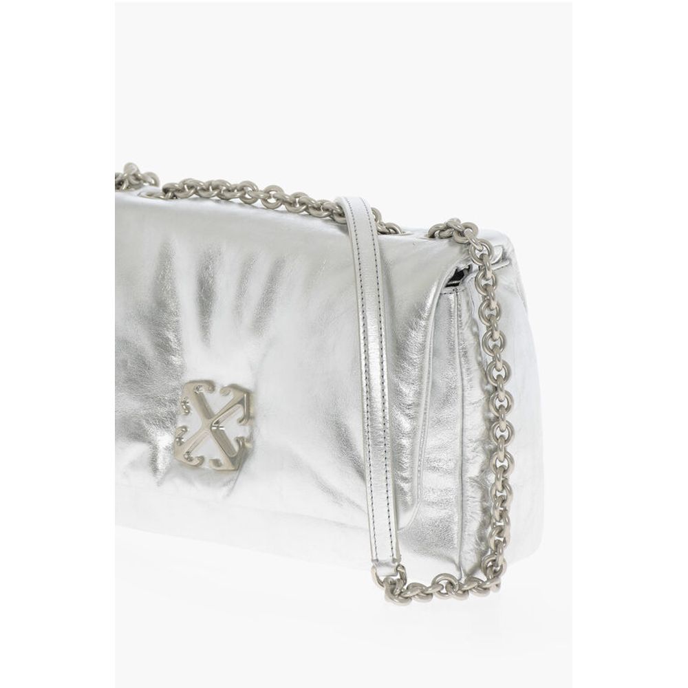 Metallic Leather JITNEY Crossbody Bag