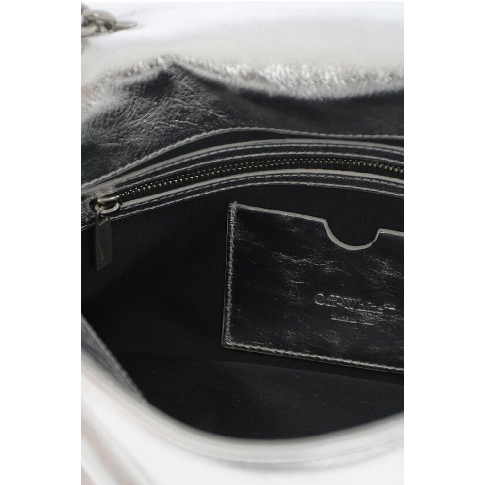 Metallic Leather JITNEY Crossbody Bag