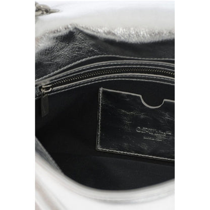 Metallic Leather JITNEY Crossbody Bag