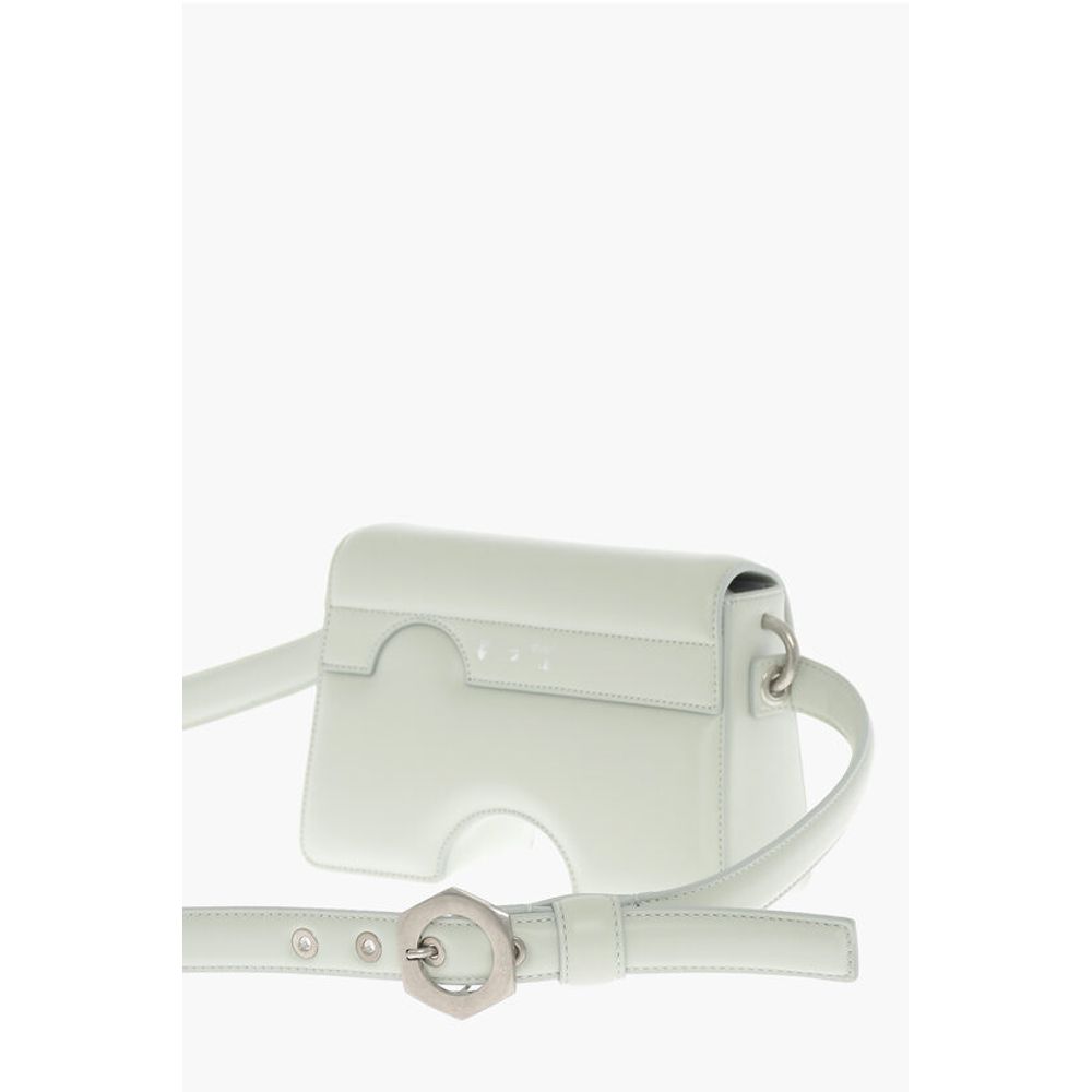 Leather BURROW Crossbody Bag with Cut-Out Details