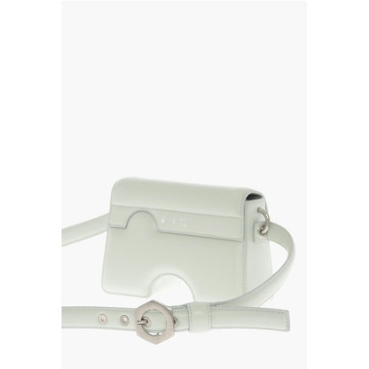 Leather BURROW Crossbody Bag with Cut-Out Details
