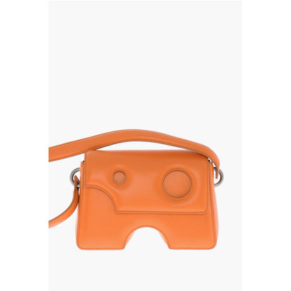 Leather BURROW Crossbody Bag with Cut-Out Details