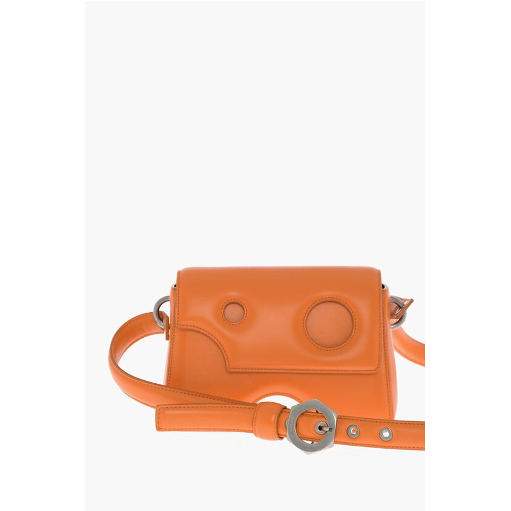 Leather BURROW Crossbody Bag with Cut-Out Details