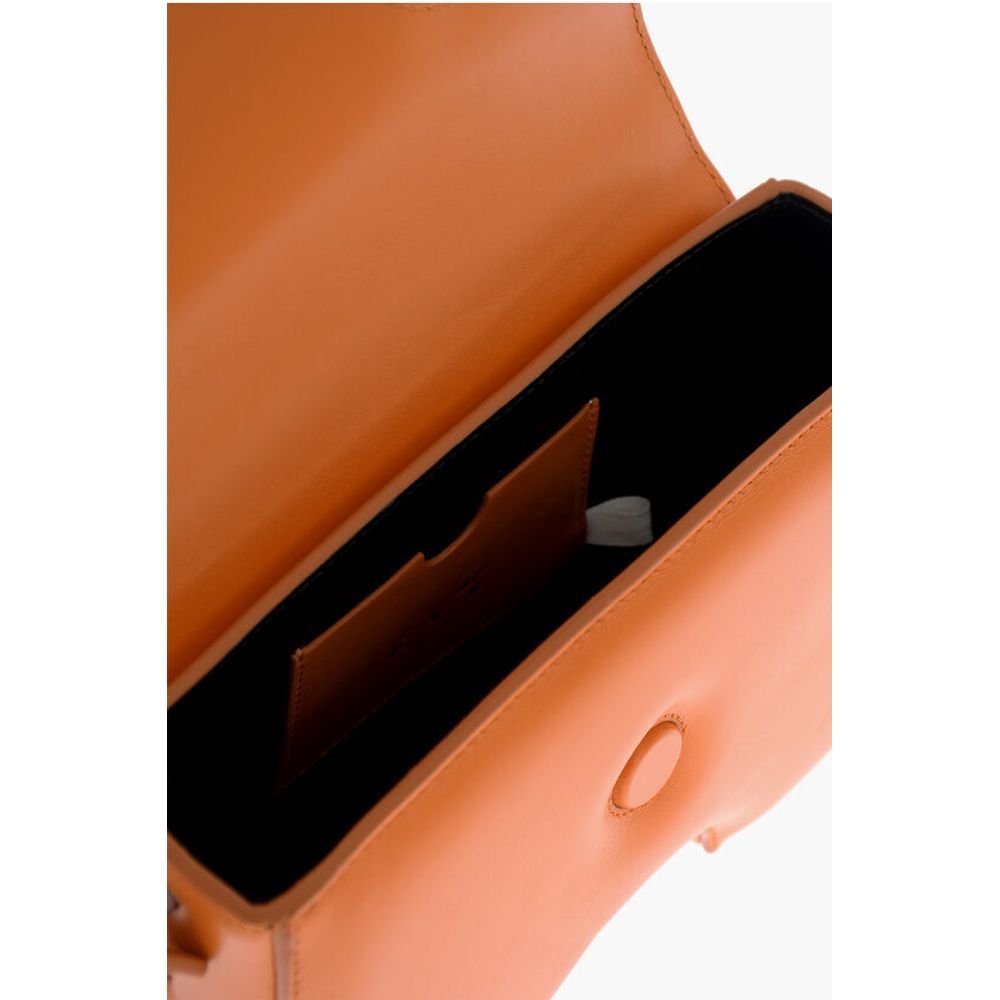 Leather BURROW Crossbody Bag with Cut-Out Details