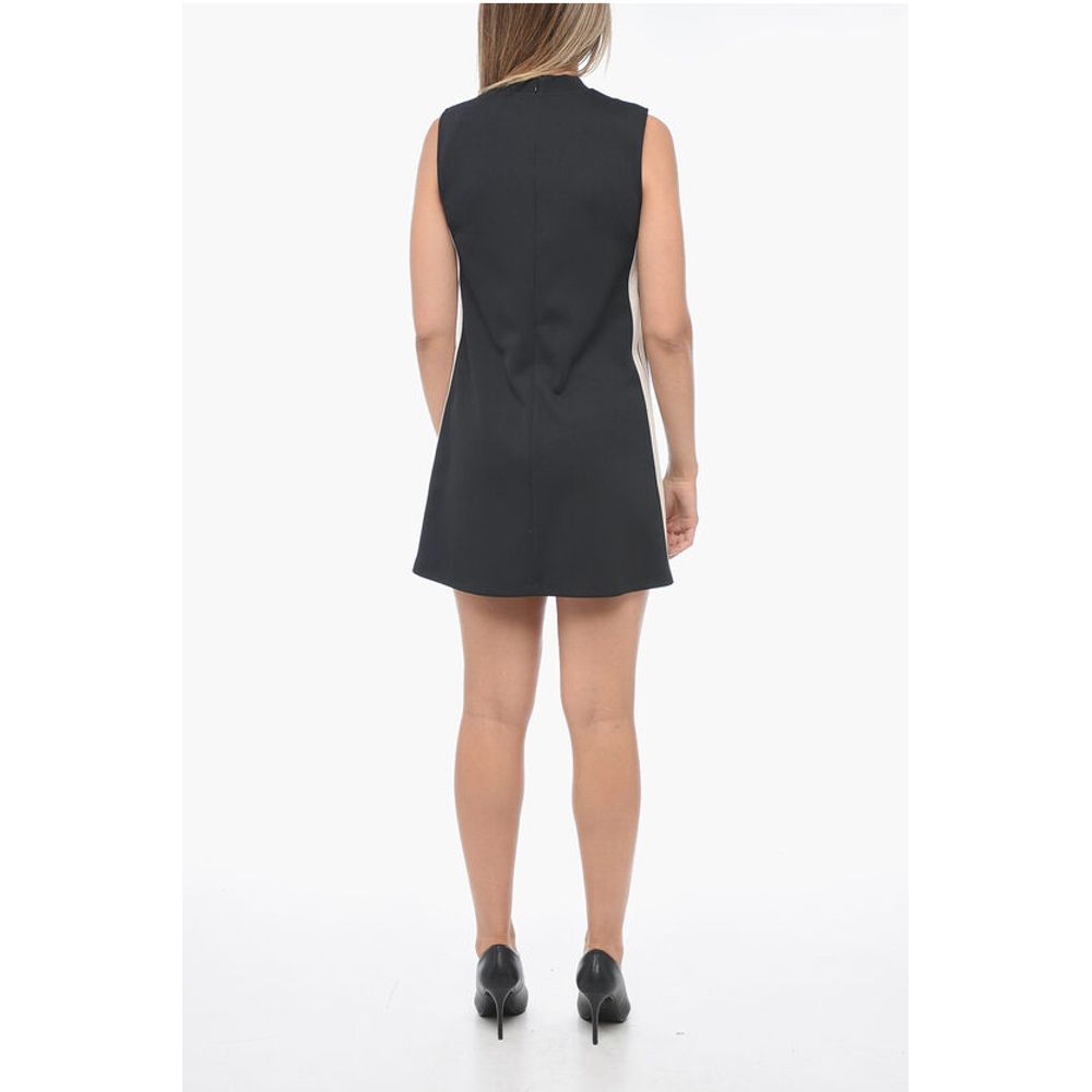 Sleeveless Track Dress with Patch Pockets
