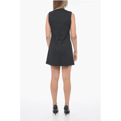 Sleeveless Track Dress with Patch Pockets