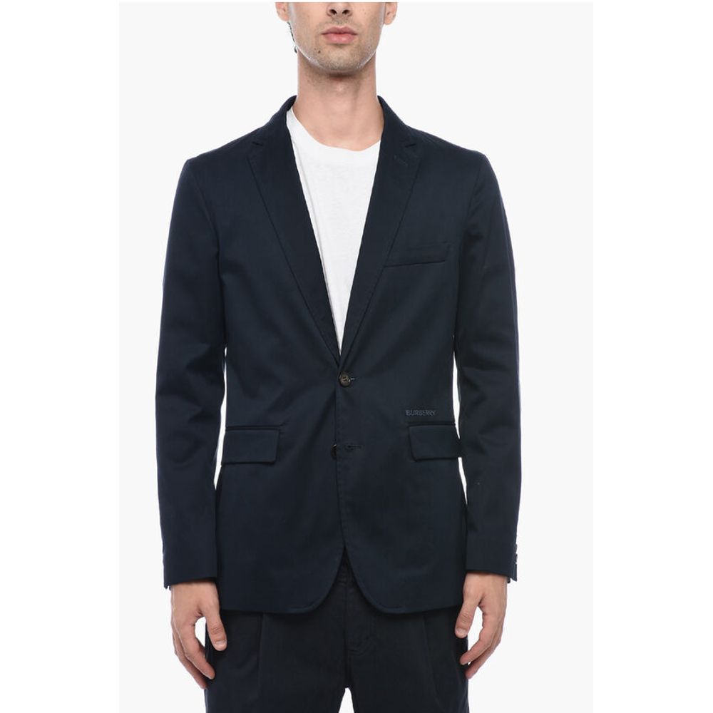 Single Breasted Blazer With Flap Pockets