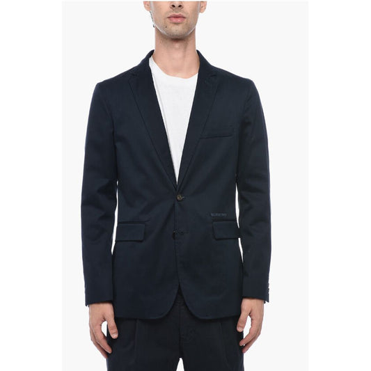 Single Breasted Blazer With Flap Pockets