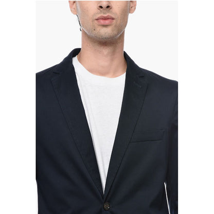 Single Breasted Blazer With Flap Pockets