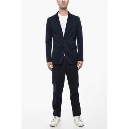 Single Breasted Blazer With Flap Pockets