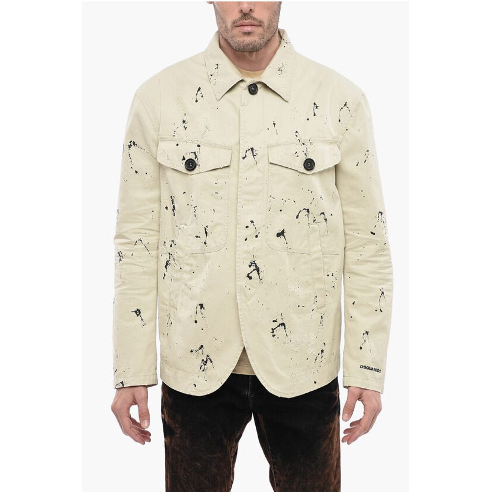 Sketched Design Cotton Saharan Blazer
