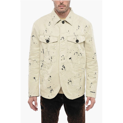 Sketched Design Cotton Saharan Blazer