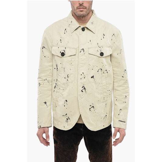 Sketched Design Cotton Saharan Blazer