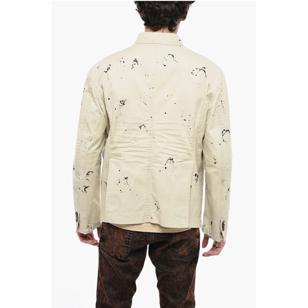 Sketched Design Cotton Saharan Blazer
