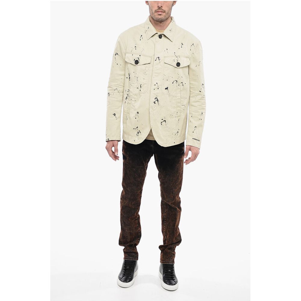 Sketched Design Cotton Saharan Blazer