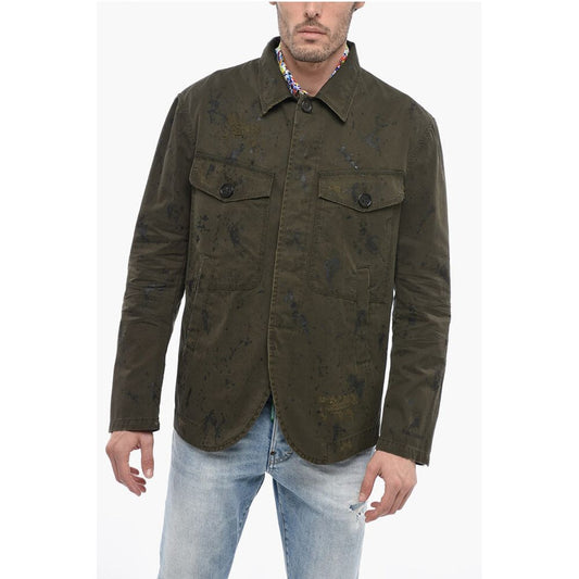 Sketched Design Cotton Saharan Blazer