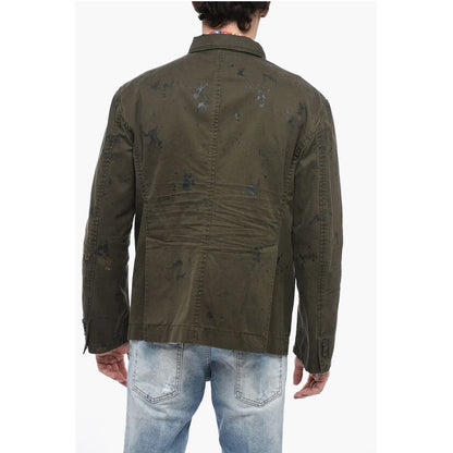Sketched Design Cotton Saharan Blazer