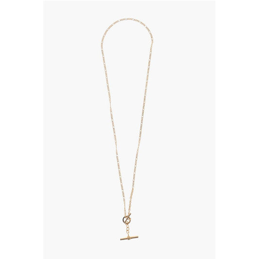 Siver gold Tone Necklace with T Pendent